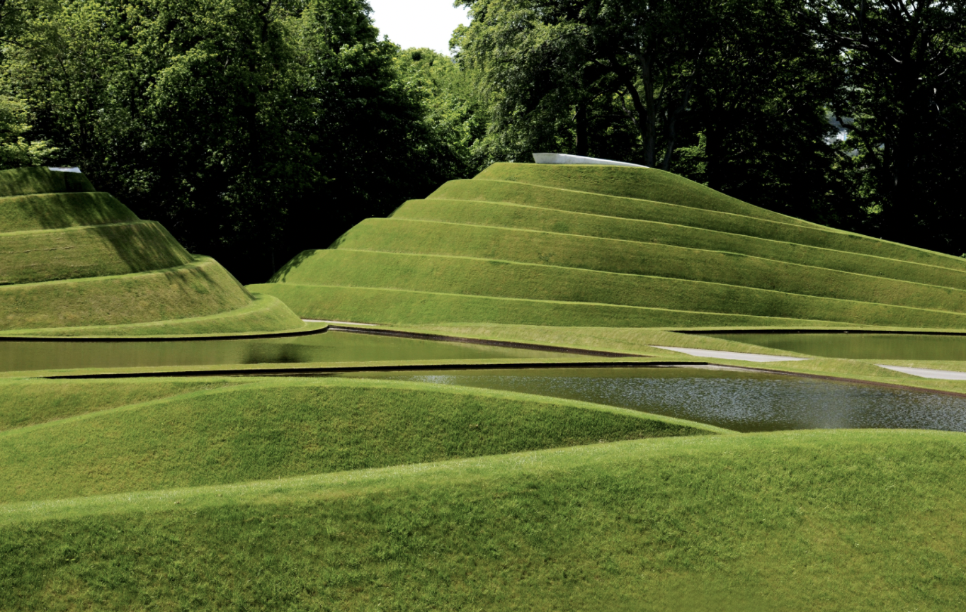 Charles Jencks, Life Mounds, 2005.Courtesy of Jupiter Artland.