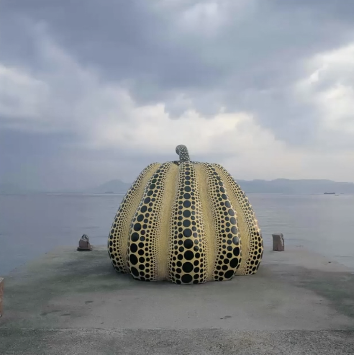 Yayoi Kasuma, Pumpkin, 1994.Photo: Masaaki Miyazawa.Courtesy of the Benesse Art Site, Naoshima, Japan.