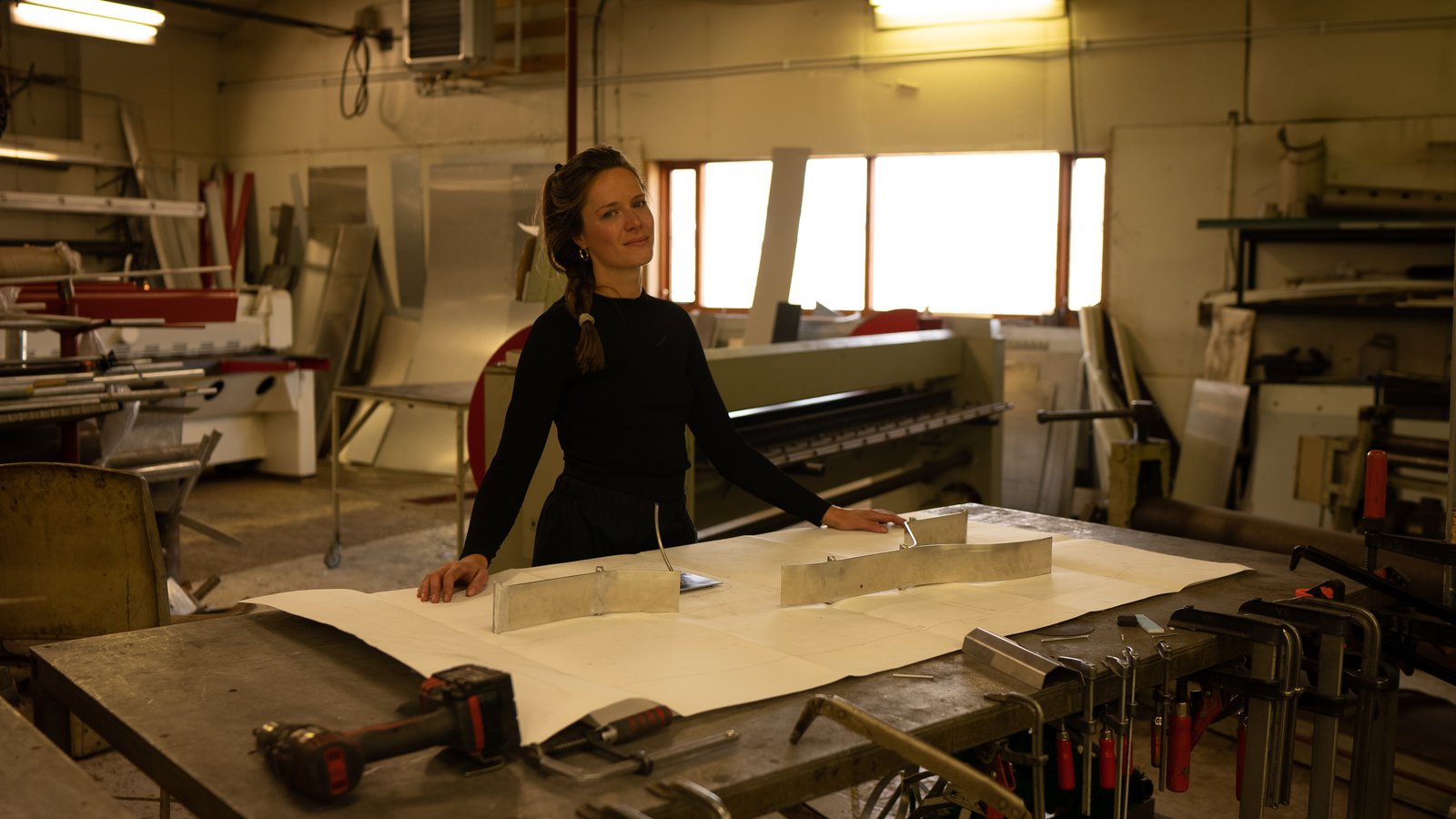 Lena Marie Emrich, in the artist&#x27;s studio.Courtesy of the Artist, Anaïs Lellouche and Office Impart.