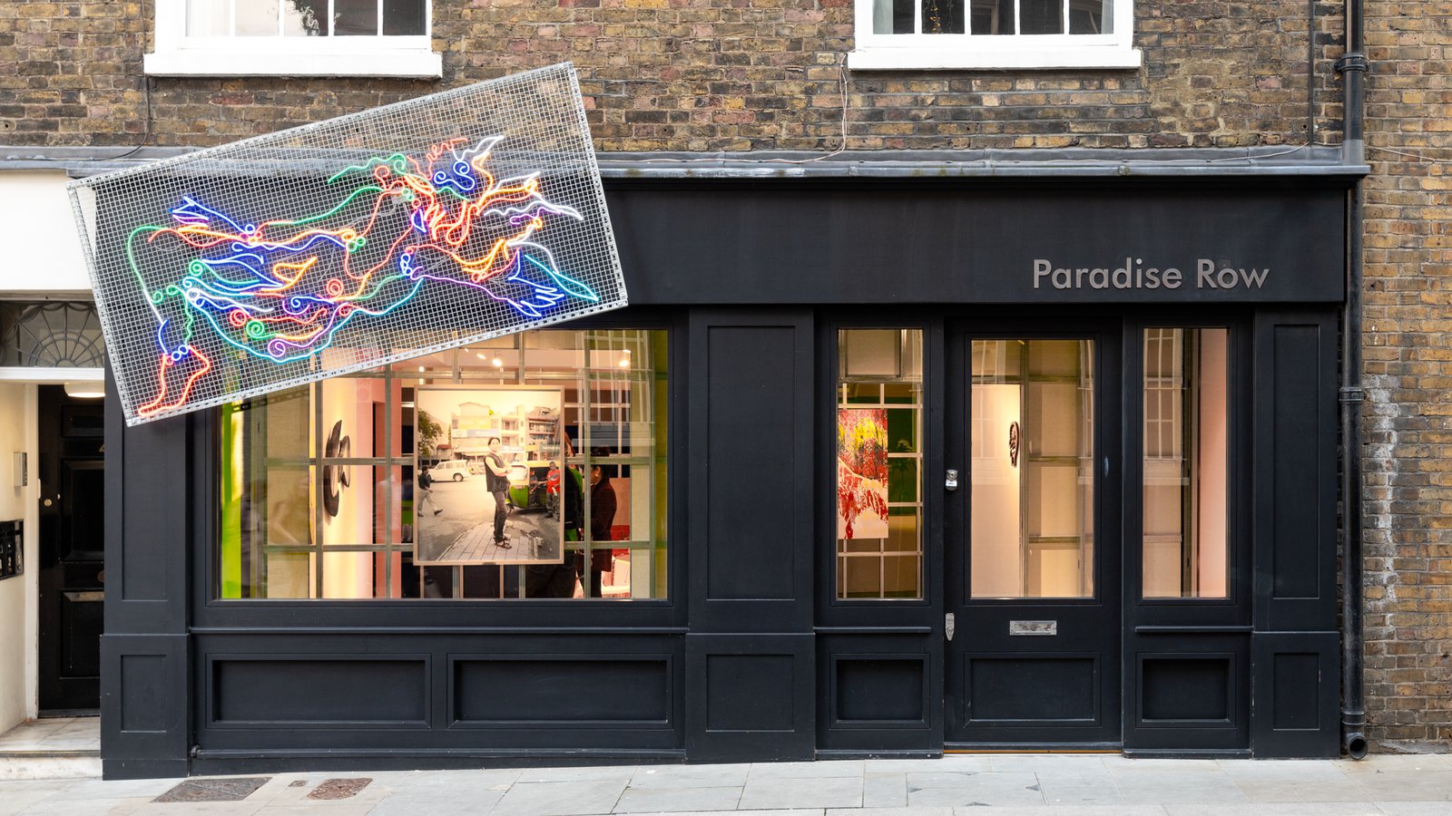 Paradise Row Projects, London with artwork by Chila Kumari Singh Burman. Image courtesy of the artist and Paradise Row Projects. Photo: Mirko Boffelli Photography. 