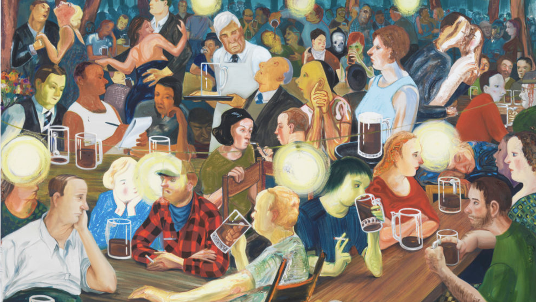 Nicole Eisenman, Brooklyn Biergarten II, 2008.Courtesy of the Artist and Valeria Napoleone.