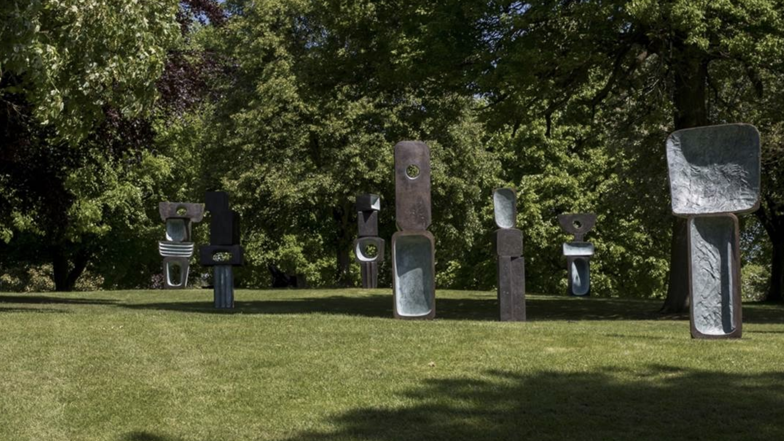 Barbara Hepworth, The Family of Man, 1970.Courtesy of Yorkshire Sculpture Park.