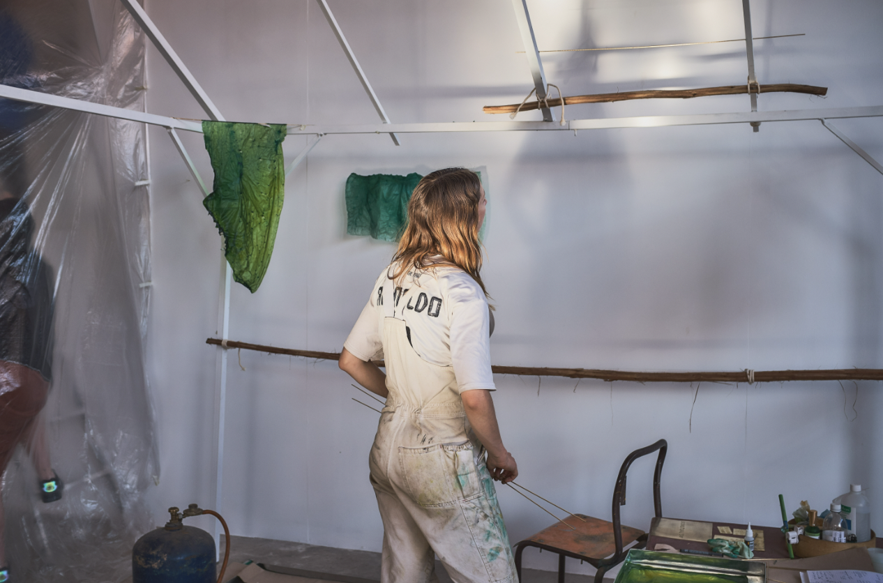 Jessie French on residency at La Pause, Morocco.Photographer: Daniel Lober.Courtesy of the artist.